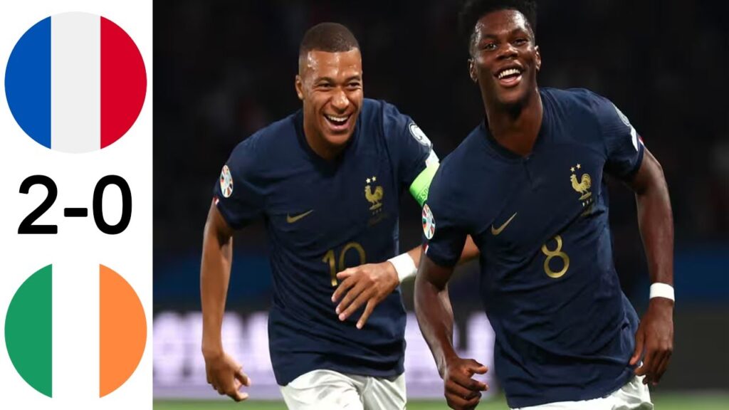 France vs Republic of Ireland (2-0) UEFA European Championship Qualifying 2024