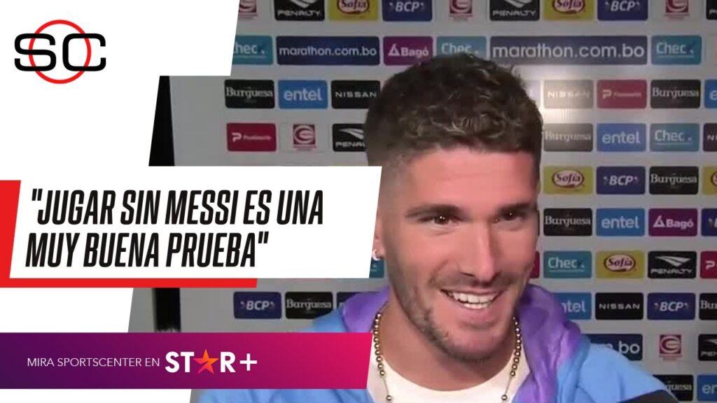"JUGAR SIN MESSI ES UNA BUENA PRUEBA": Rodrigo De Paul EN EXCLUSIVA con #SportsCenter
