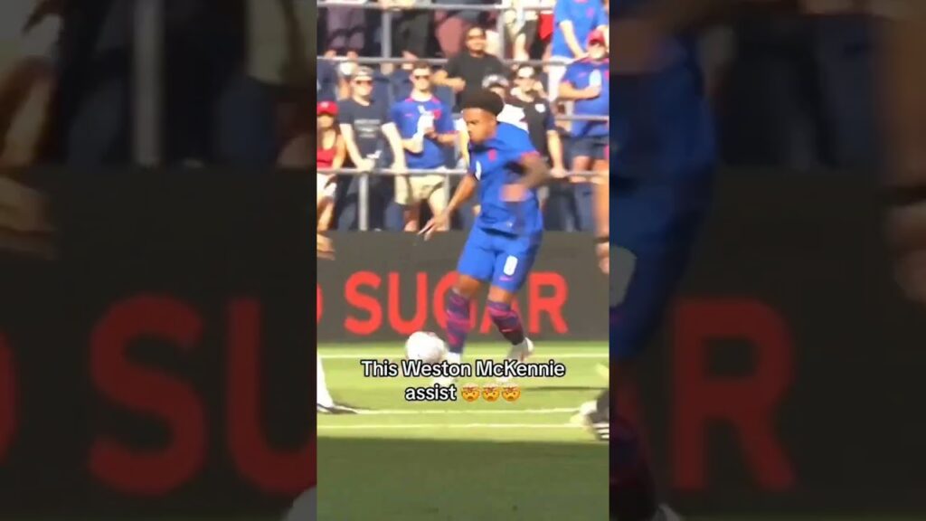 The Weston McKennie assist and the Weah Goal #football #soccer