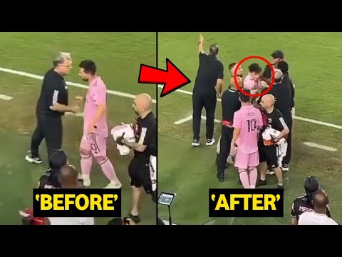 Inter Miami coach Tata Martino saves Messi from pitch invader