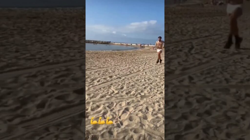 SPURS MIDFIELDER RODRIGO BENTANCUR CONTINUES HIS TRAINING RECOVERING FROM ACL: Running on the Beach
