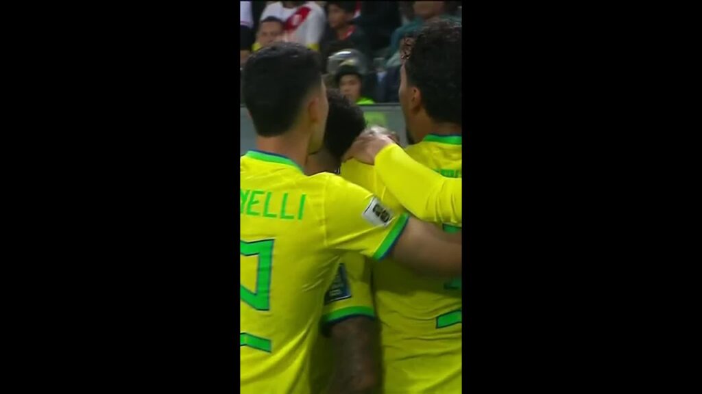 GOL MARQUINHOS⚽ PERU X BRASIL | #SHORTS | ge.globo