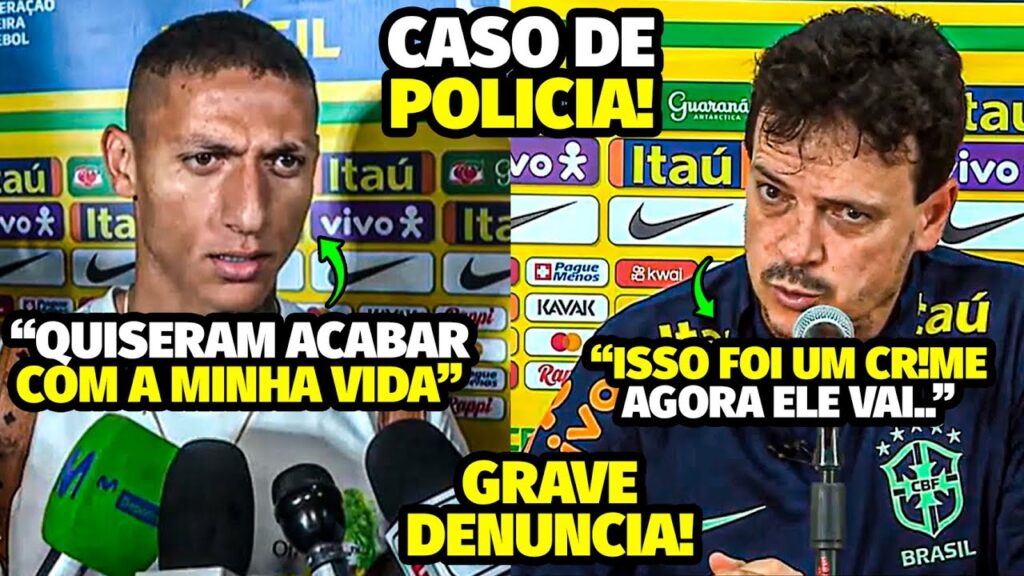 P0LÊMICA GRAVE! A DENUNCIA FORTÍSSIMA DE RICHARLISON QUE VIROU CASO DE P0LlClA APÓS JOGO DA SELEÇÃO