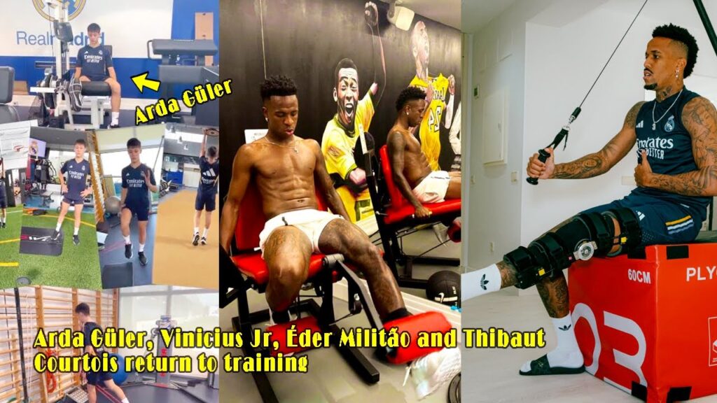 ARDA GÜLER, VINICIUS JR AND ÉDER MILITÃO BEGIN TRAINING AT REAL MADRID