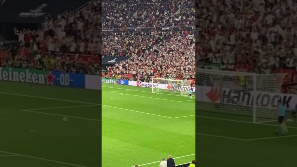 Gonzalo Montiel goal against AS Roma in UEL Final 2023