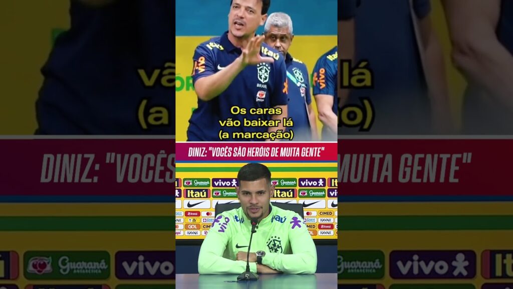 Bruno Guimarães está adorando ter Fernando Diniz como técnico na seleção brasileira!