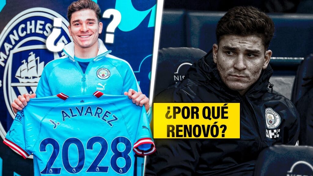 ¡Toda la VERDAD del POR QUÉ Julián ÁLVAREZ RENOVÓ con el CITY si NO juega! 😨