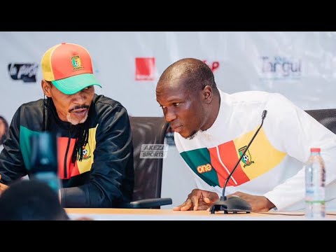 Conférence de presse de Rigobert Song et Aboubakar Vincent.