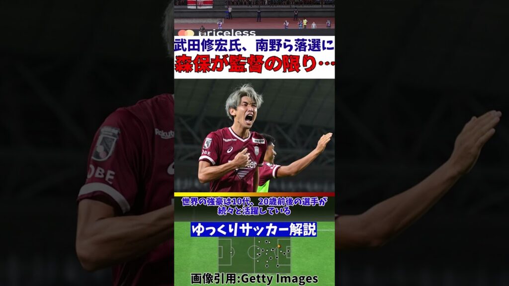 【サッカー日本代表】メンバー発表に『森保が監督のかぎり…』【ゆっくりサッカー解説】#shorts #サッカー #ゆっくりサッカー解説