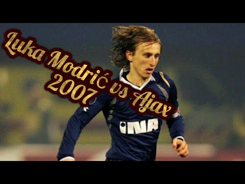 Luka Modrić vs Ajax | akcije i driblinzi | Dinamo Zagreb - Ajax 2007