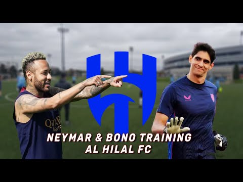 Neymar Al Hilal Captain?!! Momen Neymar Jr & Yassine Bounou Training di Al Hilal FC disambut Hangat.