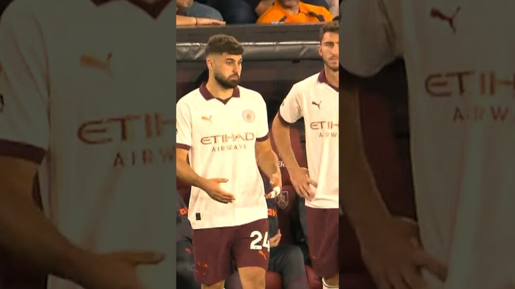 🔵 Gvardiol Makes Man City Debut 🔥 #mancity #gvardiol #football #shorts #manchestercity