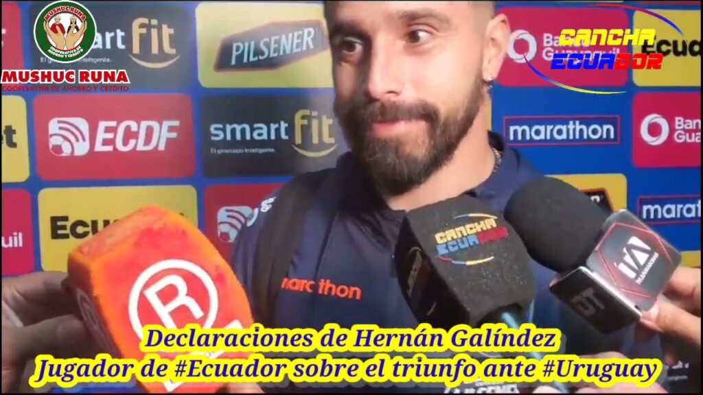Declaraciones de Hernán Galíndez, Jugador de #Ecuador sobre el triunfo ante #Uruguay
