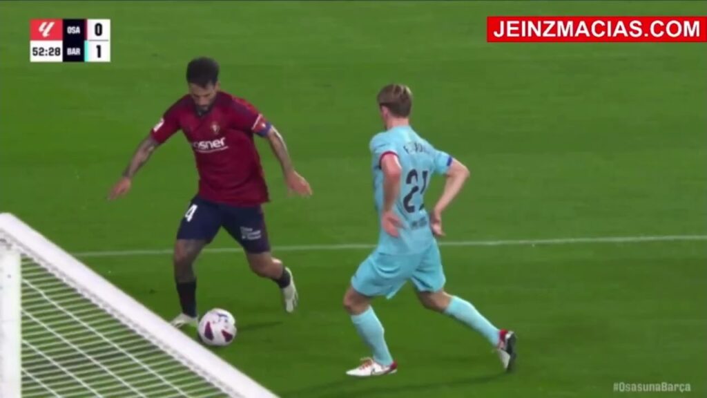 El Partido de Frenkie de Jong Hoy Contra el Ossasuna Frenkie | el MVP del Partido! #osasuna #barca