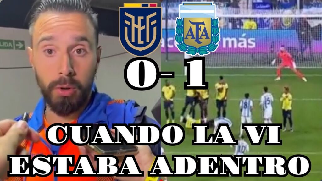 HERNÁN GALINDEZ, YA VI LA PELOTA CUANDO ESTABA ENCIMA MIO ARGENTINA 1 VS ECUADOR 0 #like #suscribete