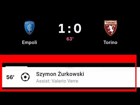 Szymon Zurkowski Goal Vs Torino | Empoli Vs Torino |