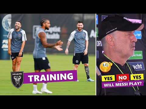 😍MESSI is BACK! Inter Miami Training Session Before Atlanta | Will Messi Play?