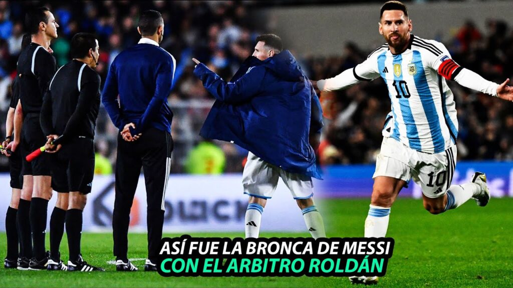 Así FUE la BRONCA de MESSI con el ARBITRO tras VICTORIA de ARGENTINA ante ECUADOR con GOLAZO del 10