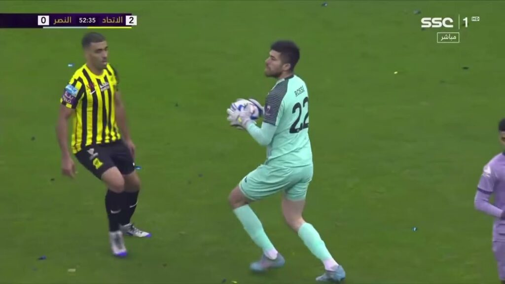 Agustin Rossi Debut for Al-nassr - اجوستين روسي في اول ظهور رسمي مع النصر ضد الاتحاد