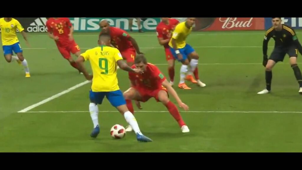 Gabriel Jesus nutmeg skill vs Jan Vertonghen