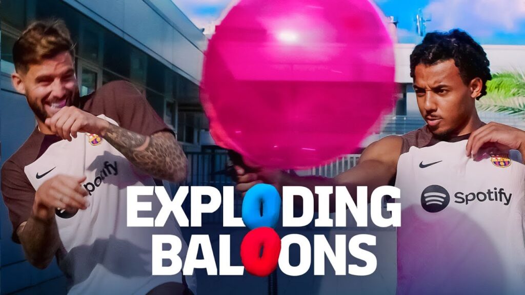 🎈💥💥🎈 BOOM! HILARIOUS EXPLODING BALLOONS CHALLENGE | Kounde vs Iñigo Martínez 🤣🤣