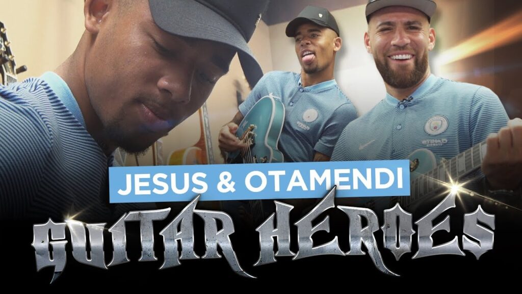 Guitar Heroes! Gabriel Jesus, Nicolas Otamendi & The $1,000,000 Guitar! 🎸