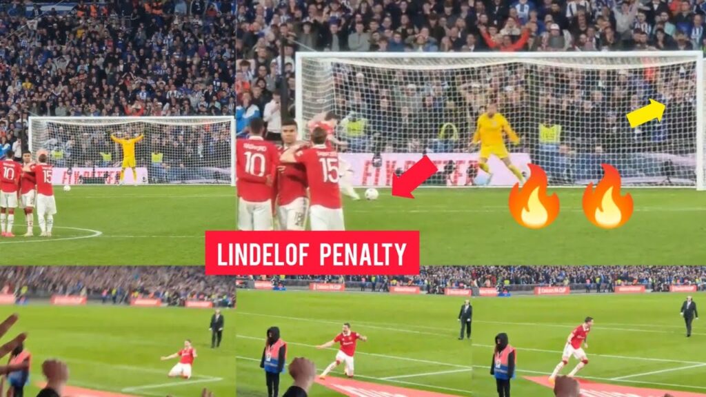 Unbelievable!! Wout Weghorst Celebrating Lindelof winning Penalty at Wembley Stadium.