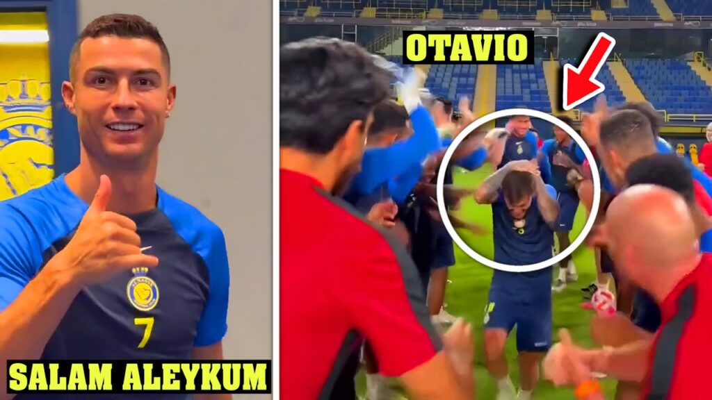 CRISTIANO TRAINING SESSION WITH OTAVIO & LAPORTE IN AL NASSR💫