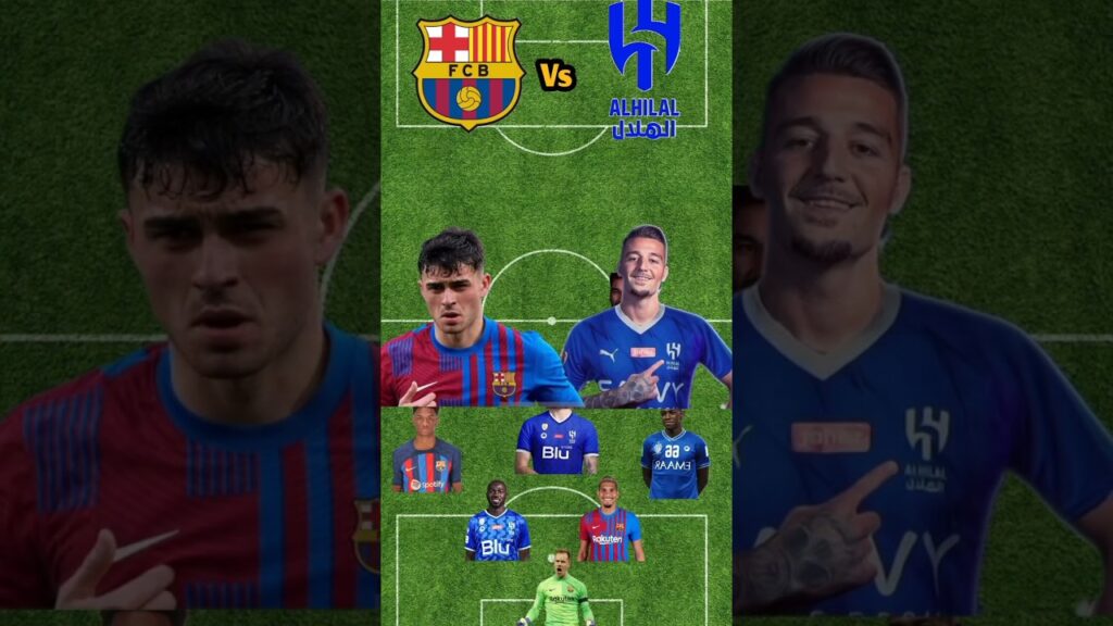 الهلال السعودي ضد برشلونة