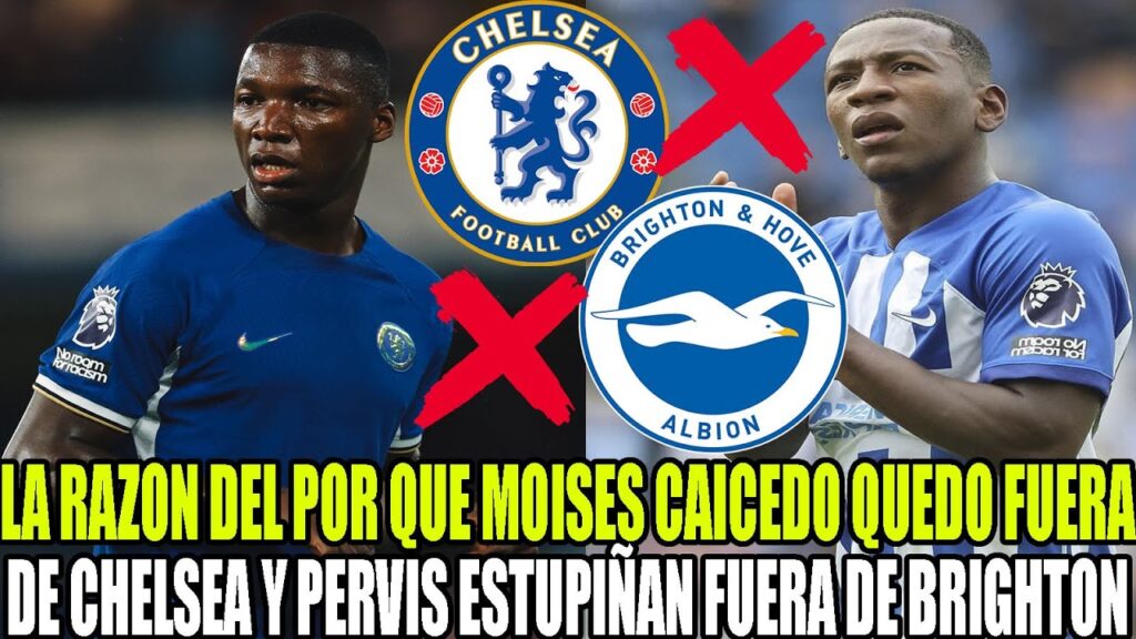 LA RAZON DEL POR QUE MOISES CAICEDO QUEDO FUERA DE CHELSEA Y PERVIS ESTUPIÑAN FUERA DE BRIGHTON