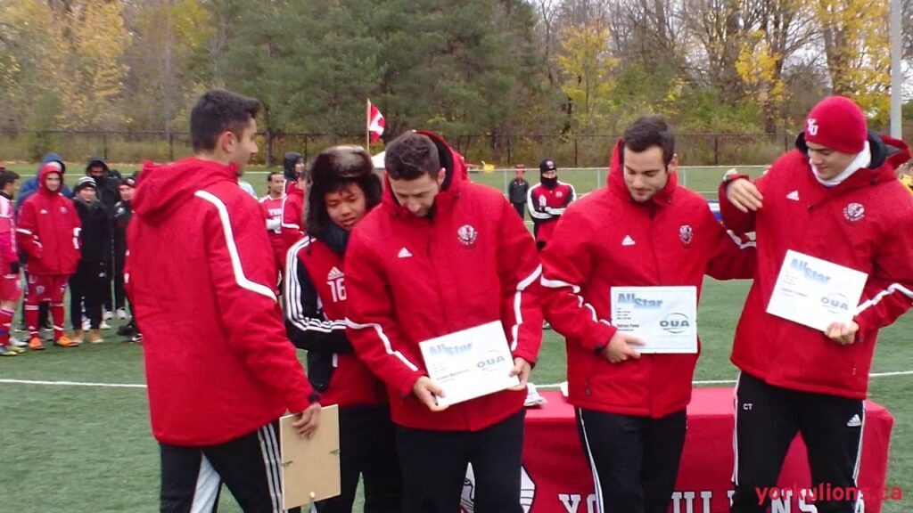 York Lions | Men's soccer - first team all-stars, award winners honoured and receives OUA bronze
