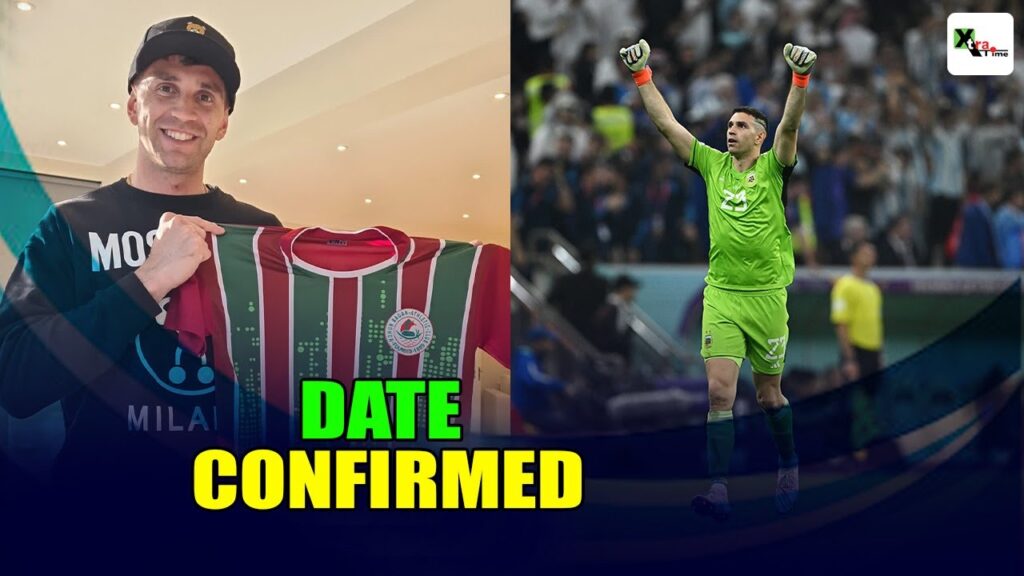 When will Argentina’s World Cup winning goalkeeper Emiliano Martinez visit Mohun Bagan Club? |
