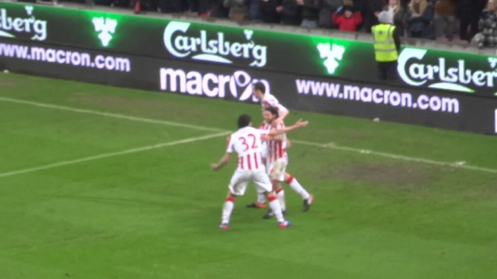 Stoke City - Joe Allen Goal Celebration vs. Crystal Palace
