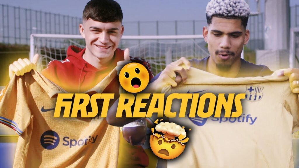 PEDRI & ARAÚJO's FIRST IMPRESSION on the NEW AWAY KIT 2022/23 (UNBOXING) ✨✨