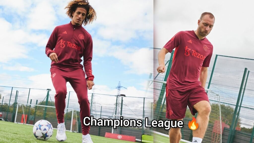 Man United champions league training kits 🔥, ready!! Hannibal Mejbri, Eriksen, Rashford...