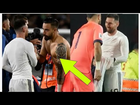 Ecuador Goalkeeper Galindez Swaps Shirts with Neighbor Argentina's Leo Messi