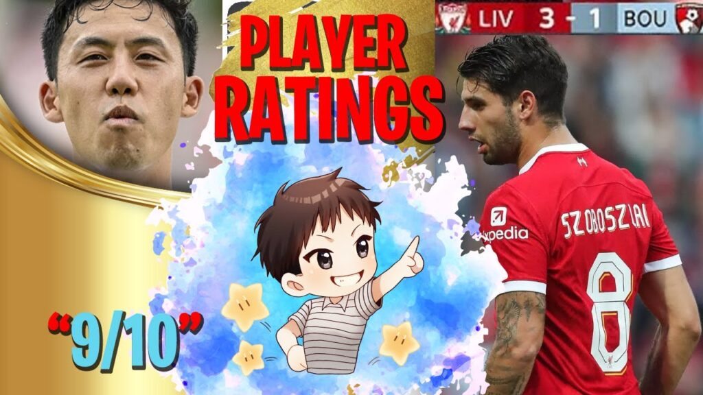 SZOBOSZLAI SENSATIONAL 💗 ENDO Era Begins👨‍💼 Liverpool Player Ratings 3-1 vs Bournemouth