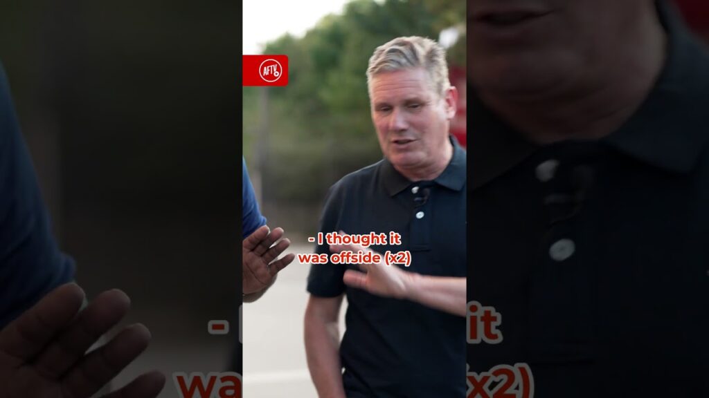 Keir Starmer Loved Declan Rice’s Goal Against Man Utd 🤩