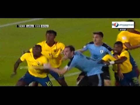 Gol de Coates - Uruguay vs Ecuador 2-1 - 10/Noviembre/2016 - Eliminatorias Rusia 2018