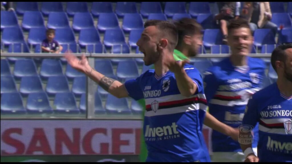Il gol di Fernandes - Sampdoria - Fiorentina - 2-2 - Giornata 31 - Serie A TIM 2016/17