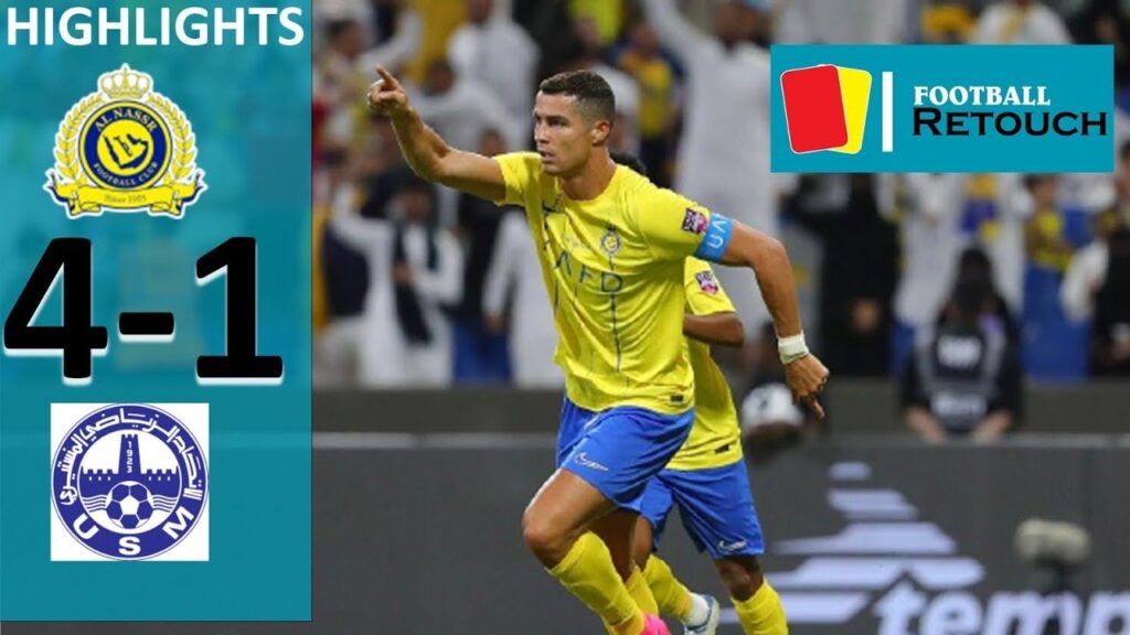 US Monastir 1-4 Al Nassr. Ronaldo scores again!!