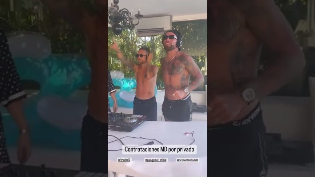 Papu Gómez y Otamendi modo DJ