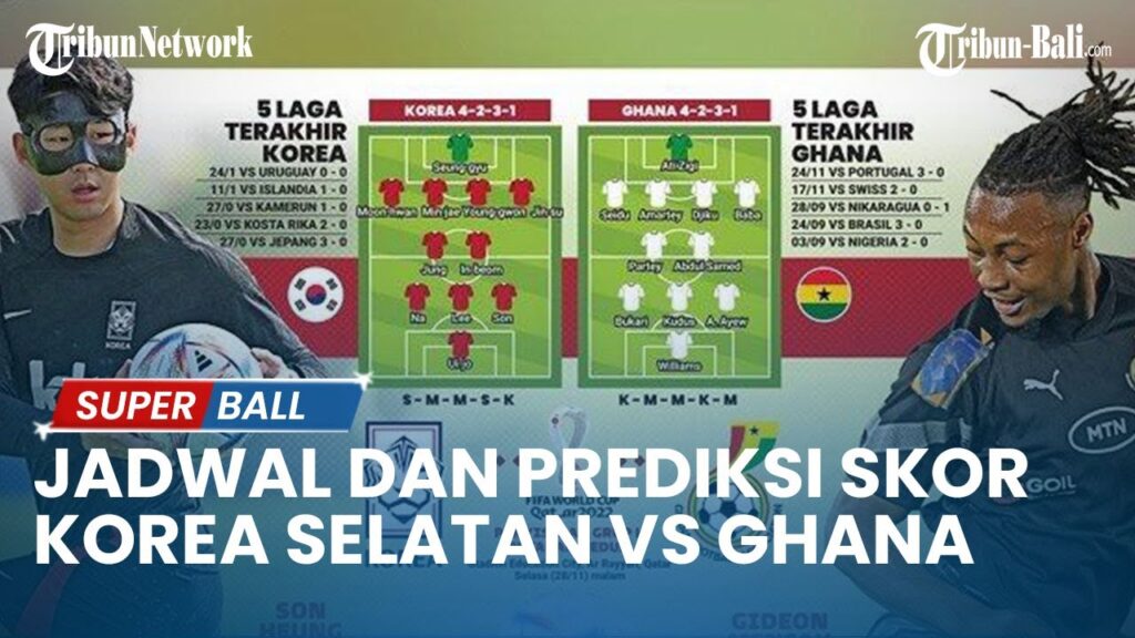 Piala Dunia 2022 Qatar | Prediksi Skor Korea Selatan Vs Ghana Kedua Tim Berusaha Hindari Kekalahan