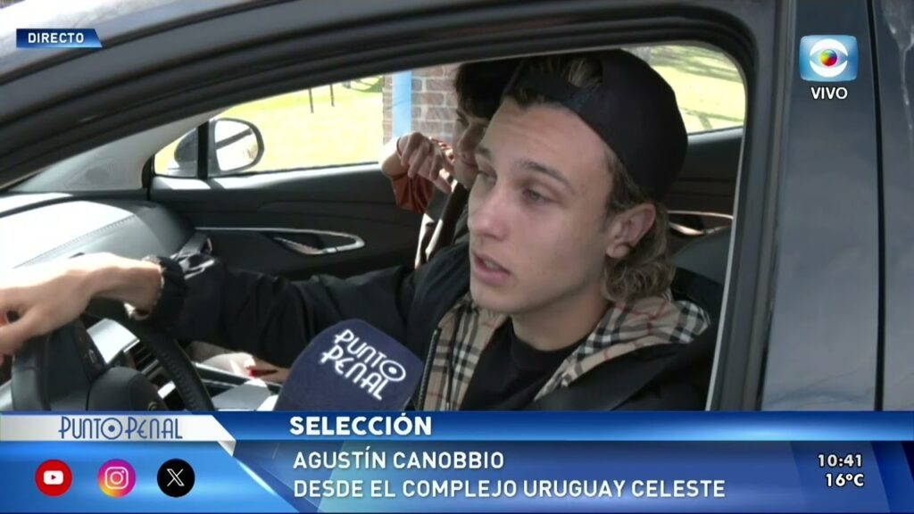 AGUSTÍN CANOBBIO. ESTE DOMINGO HABLAMOS CON EL FUTBOLISTA DE LA SELECCIÓN URUGUAYA.