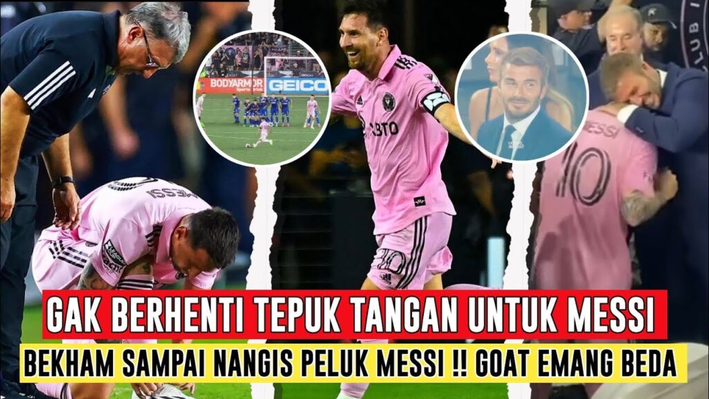 Gak Berhenti Tepuk Tangan👏Reaksi Beckham & Gerardo Martino Sampai Nangis Lihat Gol Messi🥹ISTIMEWA❗️