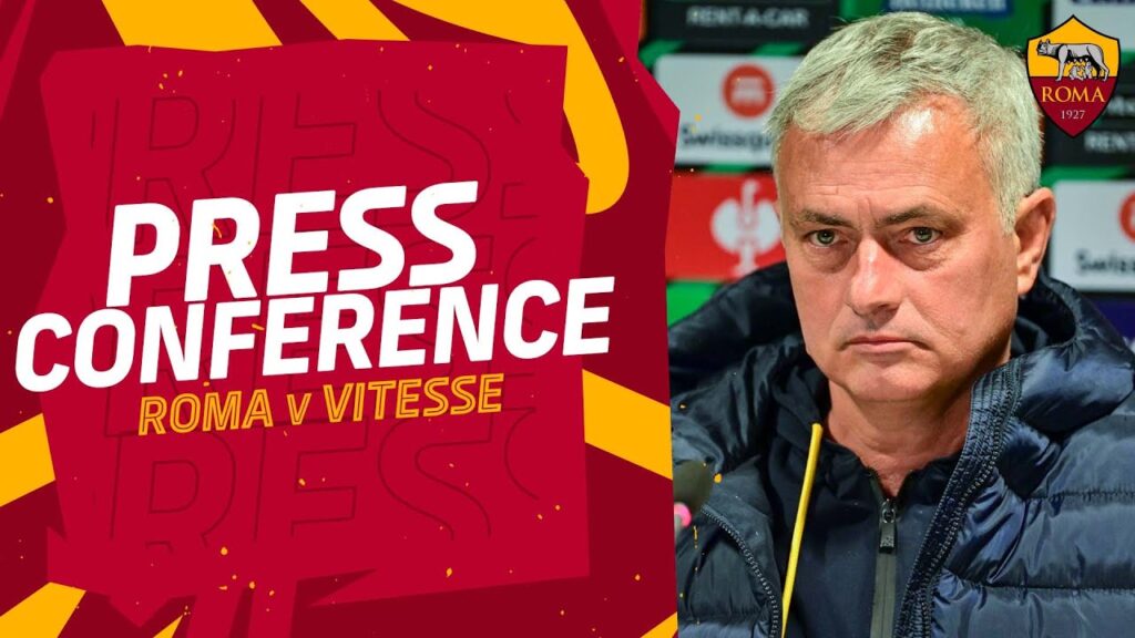 CONFERENZA STAMPA | Mourinho e Rui Patricio alla vigilia di Roma-Vitesse CONFERENZA STAMPA | Mourinho e Rui Patricio alla vigilia di Roma-Vitesse
