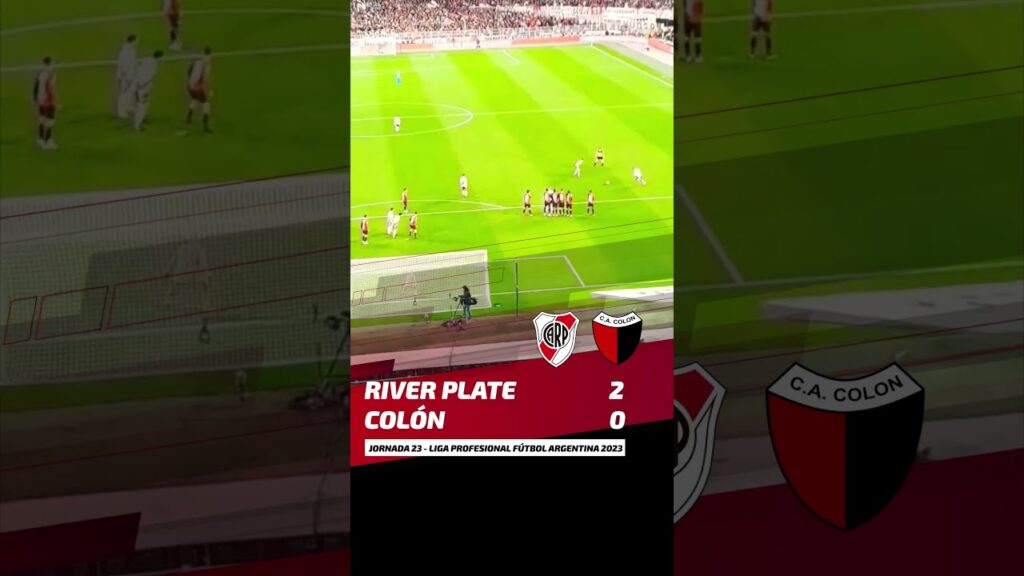Recordando el golazo de Nicolás de la Cruz para River Plate vs Colón #futbol #football #goals