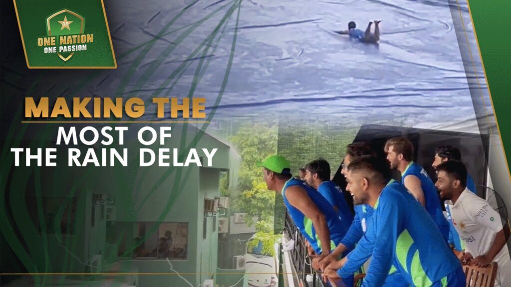 Making the most of the rain delay with Hasan Ali leading the charge ☔😅 | PCB | MA2A
