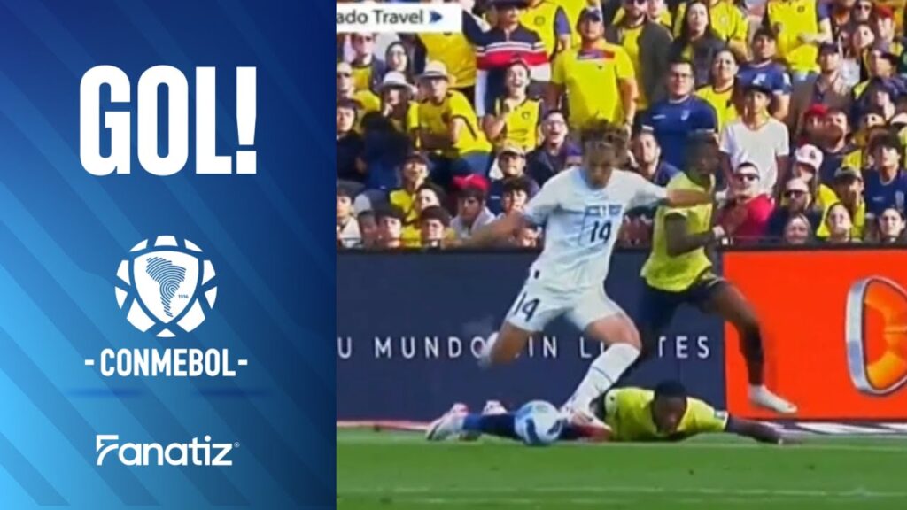 El gol de Agustín Canobbio en el Ecuador vs Uruguay que silenció el Estadio Rodrigo Paz Delgado