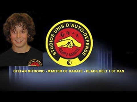 STEFAN MITROVIC - MASTER OF KARATE - BLACK BELT 1 ST DAN
